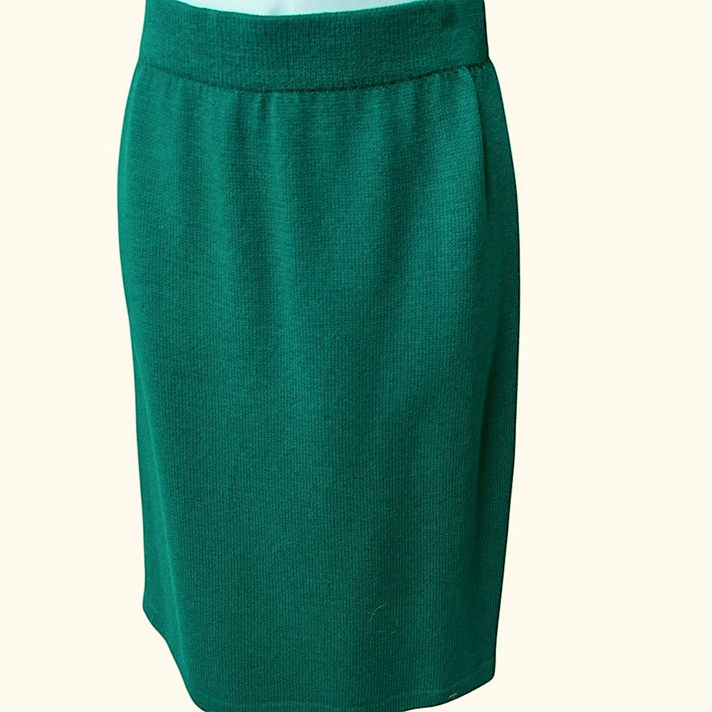 St. John Collection by  Marie Gray Sz 6 Elegant Teal Skirt